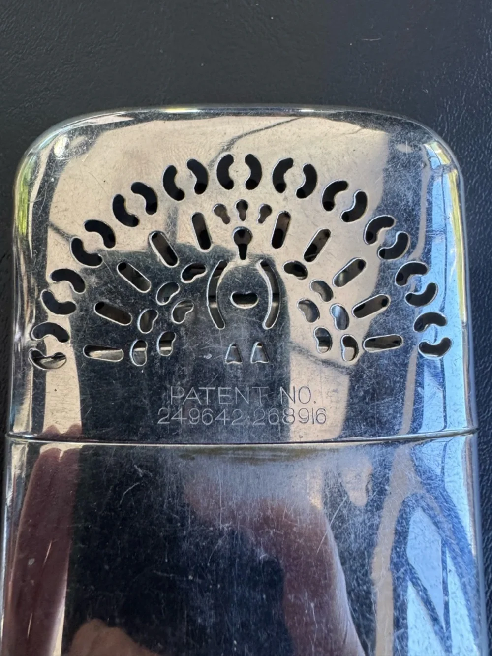 Silver Metallic Pocket Hand Warmer - Reusable Heat Pack